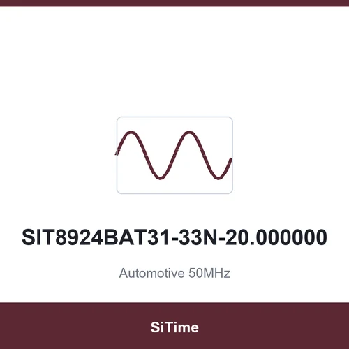 SiTime SIT8924BAT31-33N-20.000000 Automotive 50MHz SMD2016-4P