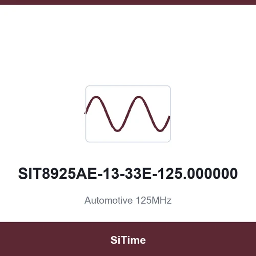 SiTime SIT8925AE-13-33E-125.000000 Automotive 125MHz SMD2520-4P