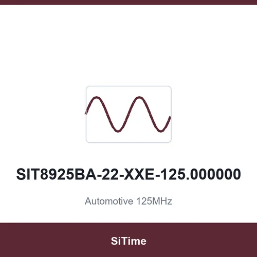 SiTime SIT8925BA-22-XXE-125.000000 Automotive 125MHz SMD3225-4P