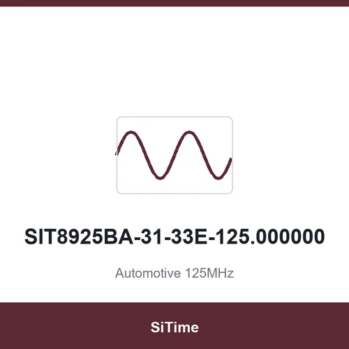 SiTime SIT8925BA-31-33E-125.000000 Automotive 125MHz SMD5032-4P