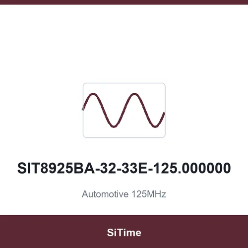 SiTime SIT8925BA-32-33E-125.000000 Automotive 125MHz SMD5032-4P