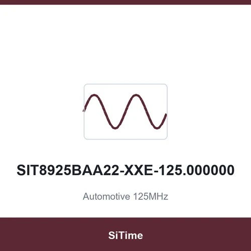SiTime SIT8925BAA22-XXE-125.000000 Automotive 125MHz SMD3225-4P