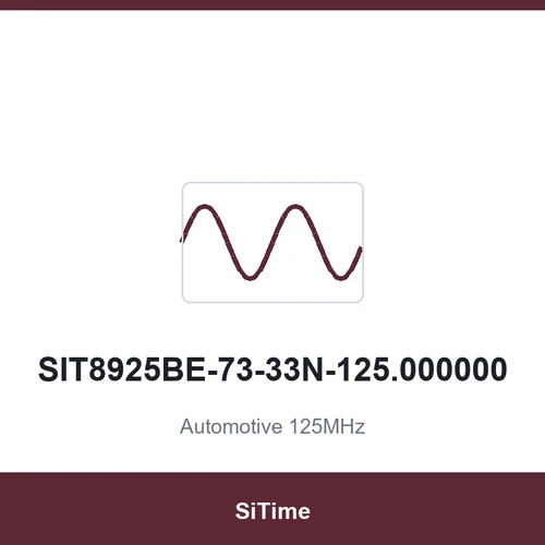 SiTime SIT8925BE-73-33N-125.000000 Automotive 125MHz SMD2016-4P