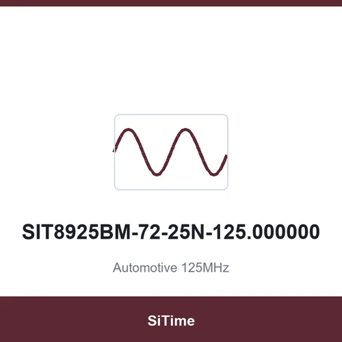SiTime SIT8925BM-72-25N-125.000000 Automotive 125MHz SMD2016-4P