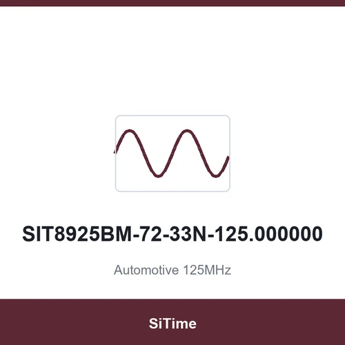 SiTime SIT8925BM-72-33N-125.000000 Automotive 125MHz SMD2016-4P