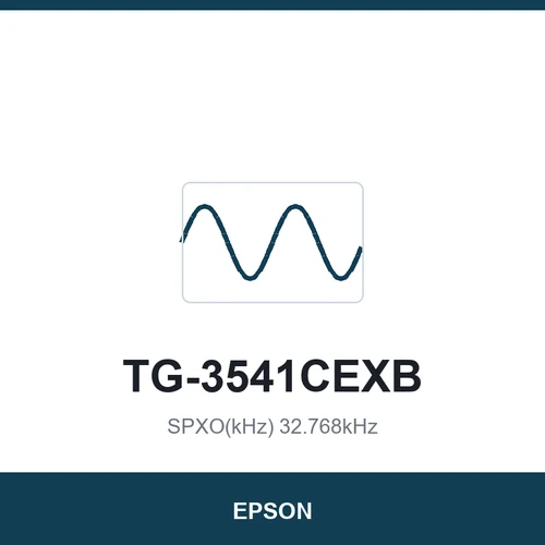 EPSON TG-3541CEXB SPXO(kHz) 32.768kHz 3.2x2.5x1.0