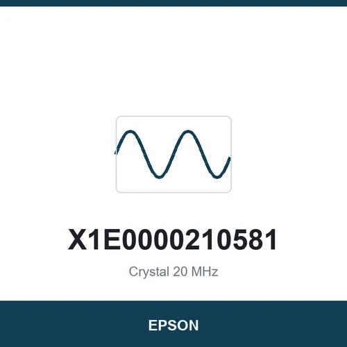 EPSON X1E0000210581 Crystal 20 MHz 3225