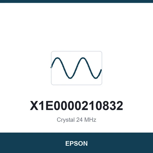 EPSON X1E0000210832 Crystal 24 MHz 3225