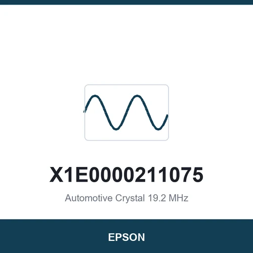 EPSON X1E0000211075 Automotive Crystal 19.2 MHz 3225