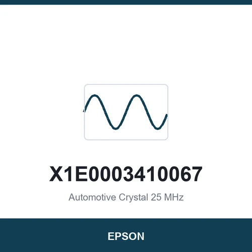 EPSON X1E0003410067 Automotive Crystal 25 MHz 3225