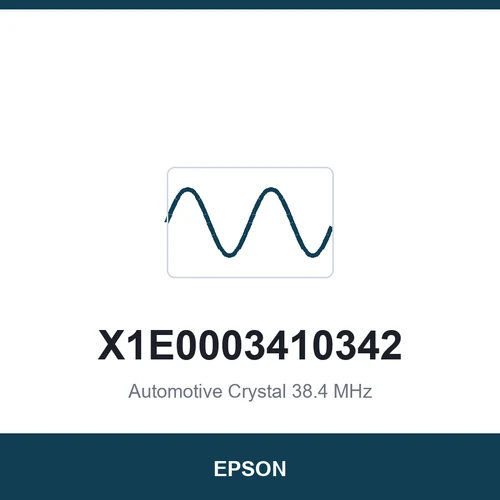 EPSON X1E0003410342 Automotive Crystal 38.4 MHz 3225