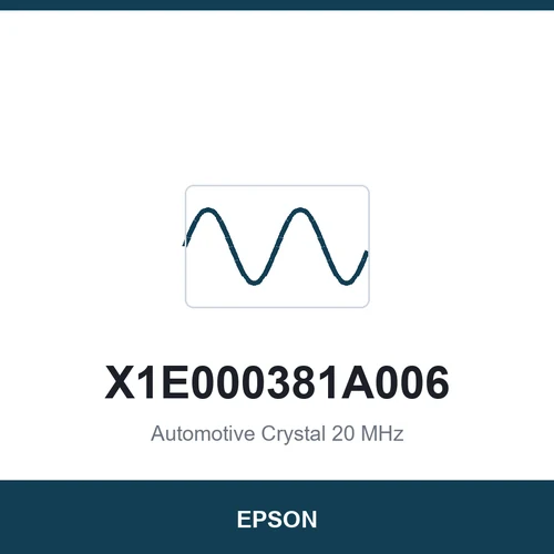 EPSON X1E000381A006 Automotive Crystal 20 MHz 2016