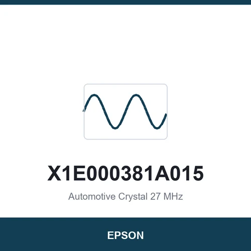 EPSON X1E000381A015 Automotive Crystal 27 MHz 2016