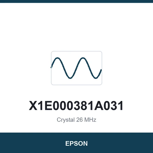 EPSON X1E000381A031 Crystal 26 MHz 2016