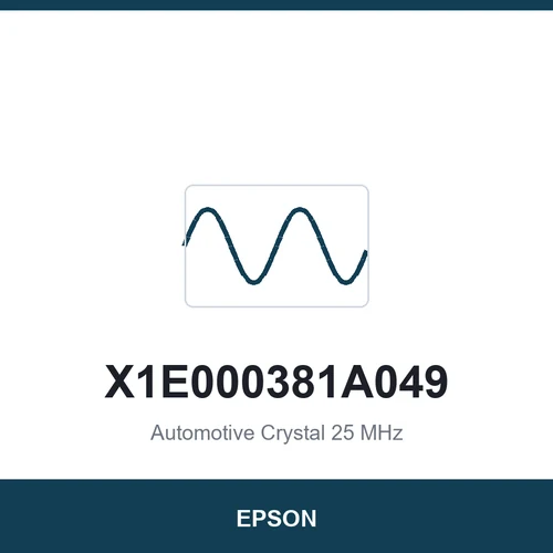 EPSON X1E000381A049 Automotive Crystal 25 MHz 2016