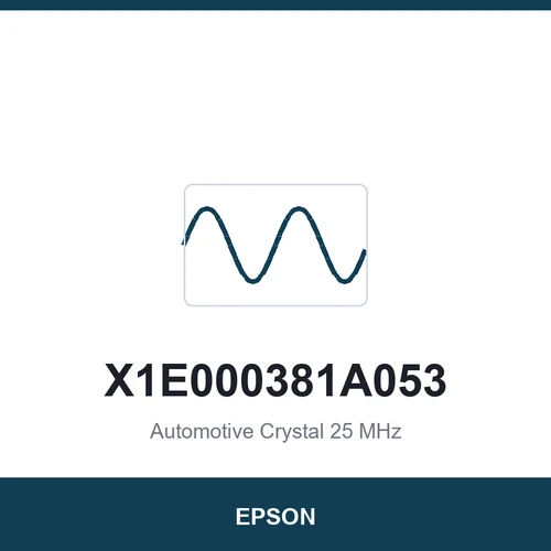 EPSON X1E000381A053 Automotive Crystal 25 MHz 2016