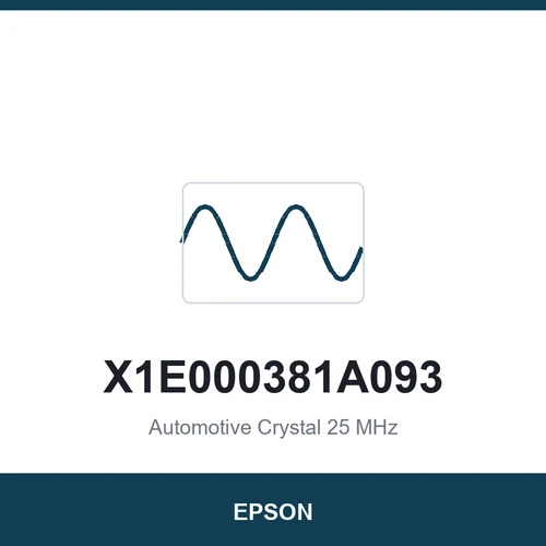 EPSON X1E000381A093 Automotive Crystal 25 MHz 2016