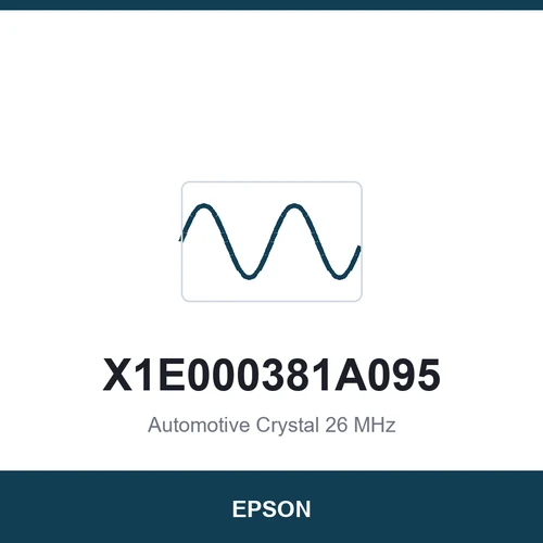 EPSON X1E000381A095 Automotive Crystal 26 MHz 2016