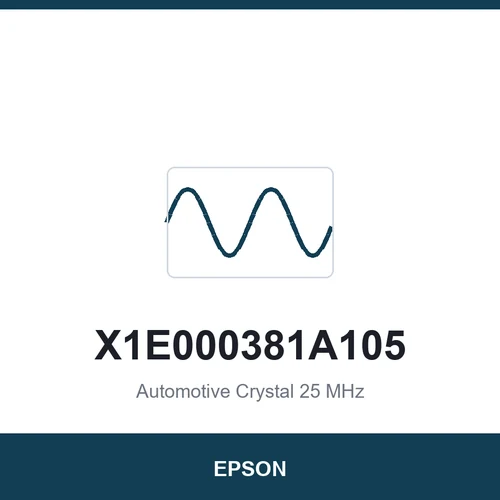 EPSON X1E000381A105 Automotive Crystal 25 MHz 2016