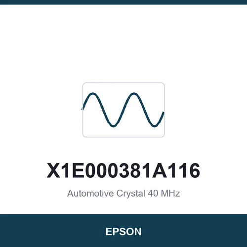 EPSON X1E000381A116 Automotive Crystal 40 MHz 2016