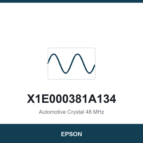 EPSON X1E000381A134 Automotive Crystal 48 MHz 2016