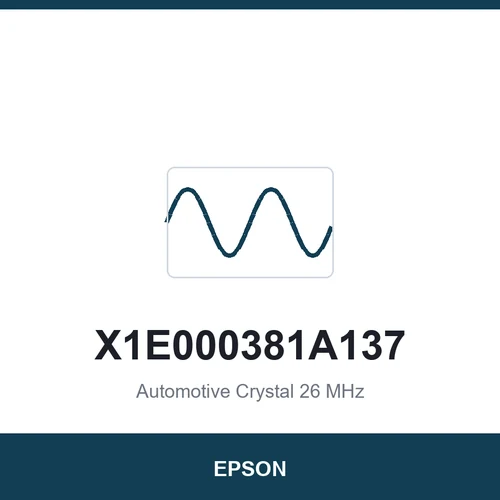 EPSON X1E000381A137 Automotive Crystal 26 MHz 2016