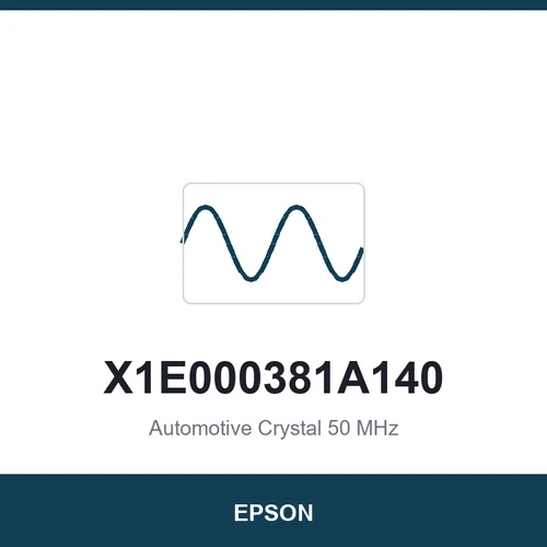 EPSON X1E000381A140 Automotive Crystal 50 MHz 2016
