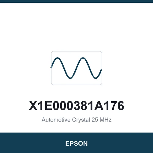 EPSON X1E000381A176 Automotive Crystal 25 MHz 2016