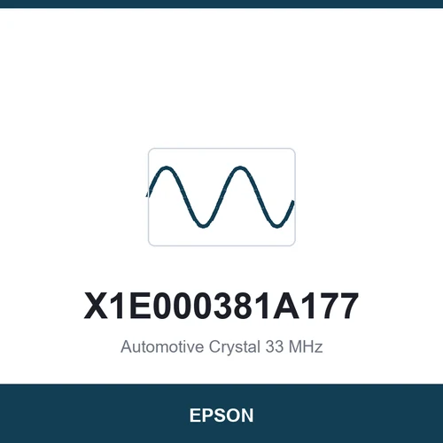EPSON X1E000381A177 Automotive Crystal 33 MHz 2016