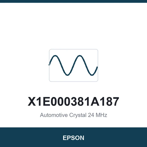 EPSON X1E000381A187 Automotive Crystal 24 MHz 2016