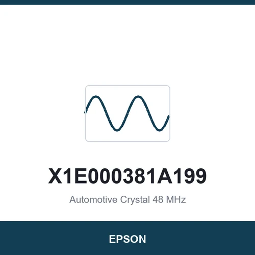 EPSON X1E000381A199 Automotive Crystal 48 MHz 2016