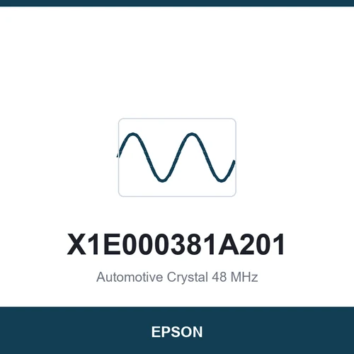 EPSON X1E000381A201 Automotive Crystal 48 MHz 2016